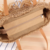 SEMICIRCLE TASSEL ONE SHOULDER BEACH STRAW BAG_CWAB2021