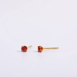 DECEMBER BIRTHSTONE STUD EARRINGS 18K ZIRCON_CWAJE5040