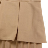 V-Neck Ruffled High Waist Slim Commuter Dress