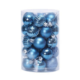 34PCS CHRISTMAS TREE ORNAMENTS BALL SET 4CM_CWMM9835