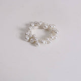 PEARL HAIR TIE BOHO BUN HOLDER FOR WOMEN_CWAHA6762