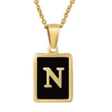 18K STAINLESS STEEL SQUARE 26 LETTER NECKLACE_CWAJE0679