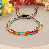 BOHEMIAN STYLE COLOR SMALL BRACELET BEADED BRACELET_CWMM3795