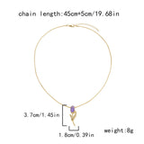 2024 NEW SIMPLE DIAMOND CLAVICLE CHAIN_CWAJE2442