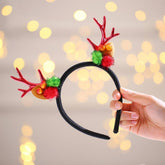 CHRISTMAS DEER ANTLERS CHILDRENS HEADBAND_CWAHA2737