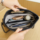 CLASSIC DIAMOND FOLDING SQUARE BUCKLE SHOULDER BAG_CWAB2954