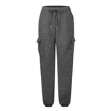Solid-Color Straight-Leg Wide-Leg Sweatpants