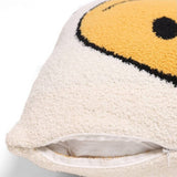SMILEY FACE KNITTED JACQUARD PILLOW_CWMS0739