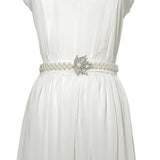 NEW WOMENS ELASTIC PEARL WAIST CHAIN_CWABE0514