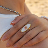 IMMORTAL FLOWER STAINLESS STEEL RINGS FOR WOMEN_CWAJE0610