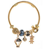 RHINESTONE BALLOON BUNNY ALLOY BRACELET_CWMM8614