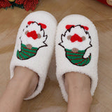 CHRISTMAS DWARF PATTERN WINTER COTTON SLIPPERS_CWSHS0470