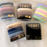 Striped Fabric Scrunchie Retro Headband Set_Cwaha07920