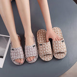 THICK COTTON INDOOR SLIPPERS WITH FABRIC SOLE_CWSHF0173