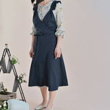 FRENCH DRESS STYLE LINEN APRONS WITH POCKETS_CWMM3305