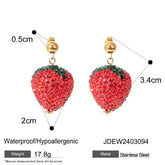 PERSONALIZED TRENDY STRAWBERRY EARRINGS_CWAJE1892