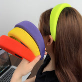 CANDY COLOR HIGH TOP TEMPERAMENT HEADBAND_CWAHA2082