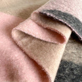 GEOMETRIC FRINGE WOOL SCARF THICK COLORBLOCK SHAWL_CWASC0978