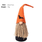 HALLOWEEN PUMPKIN FOREST GNOME TABLE DECOR_CWMM9878