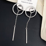 HOLLOW GEOMETRIC RING TASSEL EARRINGS_CWAJE1314