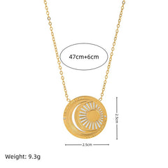 18K STAINLESS STEEL TAROT PENDANT NECKLACE_CWMM3773