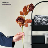 Vintage Ink-Styled Rose Bouquet With Dry Leaves_Cwmm6576