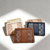 Geometric Pattern Bifold Zip Snap Wallet For Women_Cwab06204
