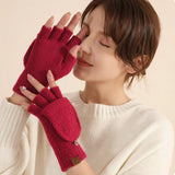 Winter Cold Protection Warm Half Finger Gloves_Cwmm2884