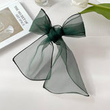 ORGANZA SOLID COLOR LONG SMALL SILK SCARF_CWASC0744