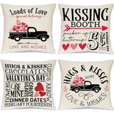SIMPLE VALENTINES DAY LETTER PRINT PILLOWCASE_CWMM0778