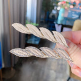 Pearl Leaf Hairpin Side Clip Duckbill Clip Hairpin_Cwaha4669