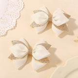 GLITTER BOW HAIR CLIP SET FOR GIRLS PARTY WEAR_CWAHA6733