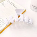 CREAM WAVE HAIR CLAW CHIC SHARK CLIP FOR WOMEN_CWAHA1586