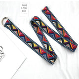 Cwabe0951_Double Buckle Canvas Casual Belt