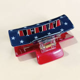 4TH OF JULY RECTANGLE HAIR CLAW CLIPS_CWAHA0700
