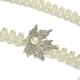 NEW WOMENS ELASTIC PEARL WAIST CHAIN_CWABE0514