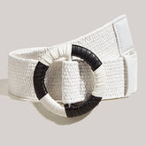 BOHEMIAN HANDWOVEN BLACK AND WHITE BELT_CWABE0443