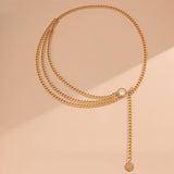 ALLOY MULTI LAYER WAIST CHAIN BODY CHAIN_CWMM0658