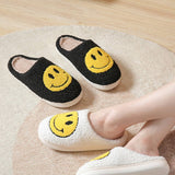 CUTE CARTOON SMILING FACE FABRIC SLIPPERS_CWSHS0254