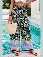 CASUAL PRINT SPANDEX WIDE-LEG PANTS_CWBLP0707