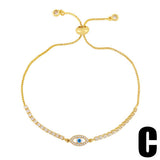 DEVILS EYE BUTTERFLY PLATED 18K GOLD BRACELET_CWAJE0874