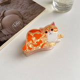 CUTE ANIMAL HAIR CLAW CAT DOG MEDIUM SHARK CLIP_CWAHA5701