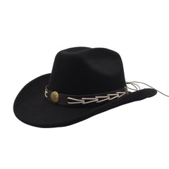 COUPLES WOOL FEDORA HAT COWBOY JAZZ STYLE_CWAH04383