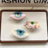 Vintage Eye Acetate Hair Claw Simple Chic Clip_cwaha6027