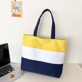 THREE COLOR THICK STRIPED CANVAS TOTE BAG_CWAB1695