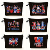 BLACK DOUBLE SIDED PRINTED COSMETIC BAG_CWAB2262