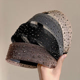 Rhinestone Mesh Headband Elegant Wide Style_Cwaha08171
