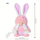 EASTER EGG HOLDING PLUSH DOLL RABBIT ORNAMENTS_CWMM3491
