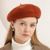 ADJUSTED PLAIN BERET CAP_CWAH0549