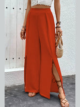 COMMUTER CASUAL HIGH-WAISTED WIDE-LEG PANTS_CWBLP0752